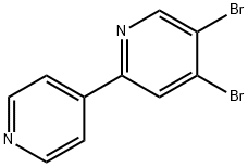 3,4-Dibromo-6-(4-pyridyl)pyridine Struktur