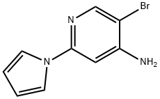 5-BROMO-2-(1H-PYRROL-1-YL)PYRIDIN-4-AMINE Struktur