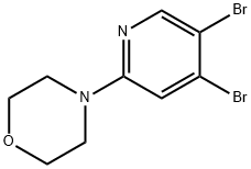 3,4-Dibromo-6-(morpholino)pyridine Struktur