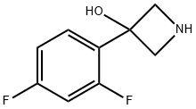 3-(2,4-Difluorophenyl)azetidin-3-ol Struktur