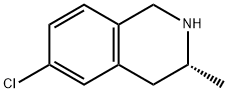 (3R)-6-chloro-3-methyl-1,2,3,4-tetrahydroisoquinoline Struktur