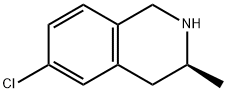 (3S)-6-chloro-3-methyl-1,2,3,4-tetrahydroisoquinoline Struktur