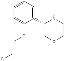 (3S)-3-(2-METHOXYPHENYL)MORPHOLINE HYDROCHLORIDE Struktur