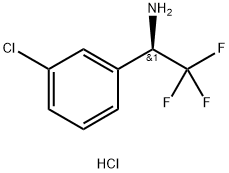 (R)-2,2,2-Trifluoro-1-(3-chloro-phenyl)-ethylamine hydrochloride Struktur