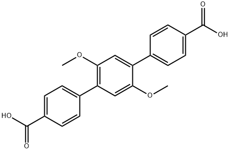 2',5'-Dimethoxy[1,1':4',1''-terphenyl]-4,4''-dicarboxylic acid Struktur