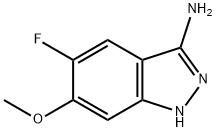 1H-Indazol-3-amine, 5-fluoro-6-methoxy- Struktur