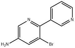 3-Amino-5-bromo-6-(3-pyridyl)pyridine Struktur