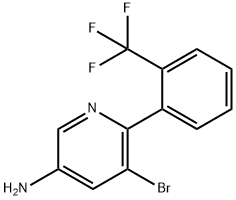 3-Amino-5-bromo-6-(2-trifluoromethylphenyl)pyridine Struktur