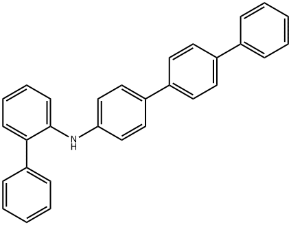 N-([1,1'-biphenyl]-2-yl)-[1,1':4',1''-terphenyl]4-amine Struktur