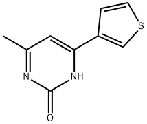 2-Hydroxy-4-(3-thienyl)-6-methylpyrimidine Struktur