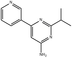 4-amino-2-(iso-propyl)-6-(pyridin-3-yl)-pyrimidine Struktur