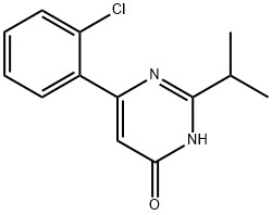 4-Hydroxy-6-(2-chlorophenyl)-2-(iso-propyl)pyrimidine Struktur