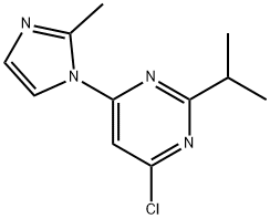 4-chloro-2-(iso-propyl)-6-(1H-2-methylimidazol-1-yl)pyrimidine Struktur