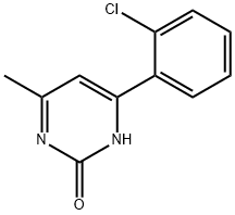 2-hydroxy-4-(2-chlorophenyl)-6-methylpyrimidine Struktur