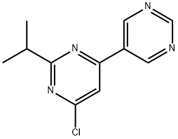 4-chloro-2-(iso-propyl)-6-(pyrimidin-5-yl)pyrimidine Struktur