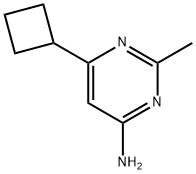 4-amino-6-cyclobutyl-2-methylpyrimidine Struktur