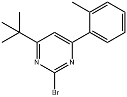 2-Bromo-4-(2-tolyl)-6-(tert-butyl)pyrimidine Struktur