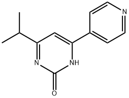 2-Hydroxy-4-(pyridin-4-yl)-6-(iso-propyl)pyrimidine Struktur