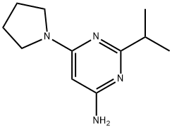 4-Amino-2-(iso-propyl)-6-(pyrrolidin-1-yl)pyrimidine Struktur