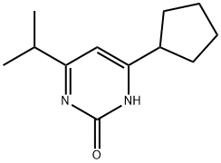 2-Hydroxy-4-cyclopentyl-6-(iso-propyl)pyrimidine Struktur