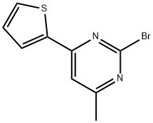 2-Bromo-4-(2-thienyl)-6-methylpyrimidine Struktur