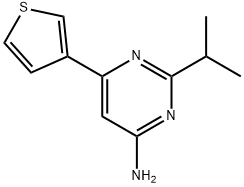 4-Amino-2-(iso-propyl)-6-(3-thienyl)pyrimidine Struktur