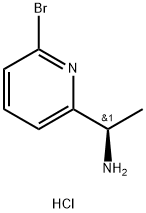 (R)-1-(6-bromopyridin-2-yl)ethan-1-amine hydrochloride Struktur