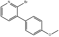 2-Bromo-3-(4-methoxyphenyl)pyridine Struktur