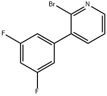 2-Bromo-3-(3,5-difluorophenyl)pyridine Struktur