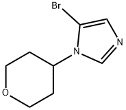 5-BROMO-1-(4-TETRAHYDROPYRANYL)-1H-IMIDAZOLE Struktur