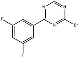 2-Bromo-4-(3,5-difluorophenyl)-1,3,5-triazine Struktur