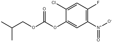 2-chloro-4-fluoro-5-nitrophenyl (isobutyl)carbonate Struktur