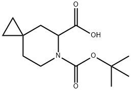 6-[(tert-butoxy)carbonyl]-6-azaspiro[2.5]octane-5-carboxylic acid Struktur