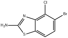 5-bromo-4-chloro-1,3-benzothiazol-2-amine Struktur