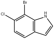 7-bromo-6-chloro-1H-indole Struktur