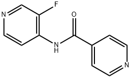 4-Pyridinecarboxamide, N-(3-fluoro-4-pyridinyl)- Struktur