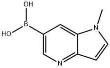 {1-methyl-1H-pyrrolo[3,2-b]pyridin-6-yl}boronic acid Struktur