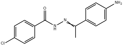 N'-[(E)-1-(4-aminophenyl)ethylidene]-4-chlorobenzohydrazide Struktur