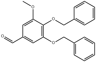 Benzaldehyde, 3-methoxy-4,5-bis(phenylmethoxy)- Struktur