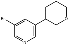 3-Bromo-5-(tetrahydropyran-3-yl)pyridine Struktur