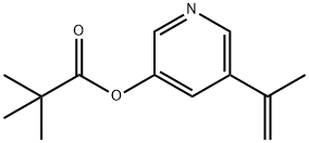 3-(PIVALOYLOXY)-5-(PROP-1-EN-2-YL)PYRIDINE Struktur