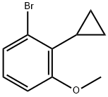 2-(Cyclopropyl)-3-(methoxy)bromobenzene Struktur