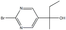 2-BROMO-5-(1-HYDROXY-1-ETHYLETHYL)PYRIMIDINE Struktur