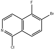 6-bromo-1-chloro-5-fluoroisoquinoline Struktur