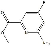 methyl 6-amino-4-fluoropicolinate Struktur