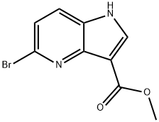 methyl 5-bromo-1H-pyrrolo[3,2-b]pyridine-3-carboxylate Struktur