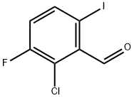 2-chloro-3-fluoro-6-iodobenzaldehyde Struktur