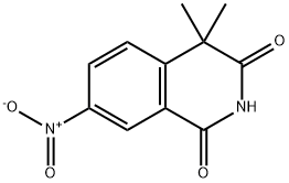 1,3(2H,4H)-Isoquinolinedione, 4,4-dimethyl-7-nitro- Struktur