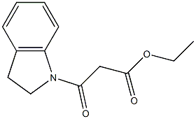 ethyl 3-(2,3-dihydro-1H-indol-1-yl)-3-oxopropanoate Struktur