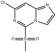 7-chloro-5-methanesulfonylimidazo[1,2-c]pyrimidine Struktur